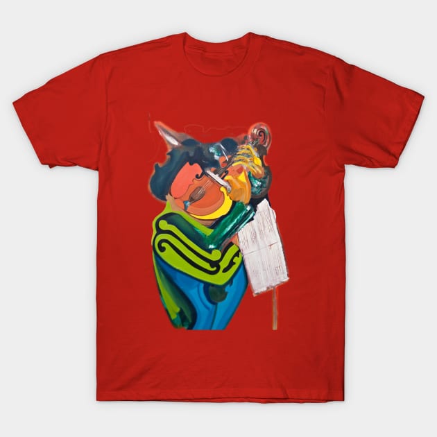 The Violinist T-Shirt by Lavott4Art